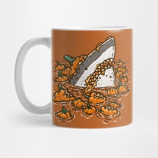 Pumpkin Destruction Shark Mug